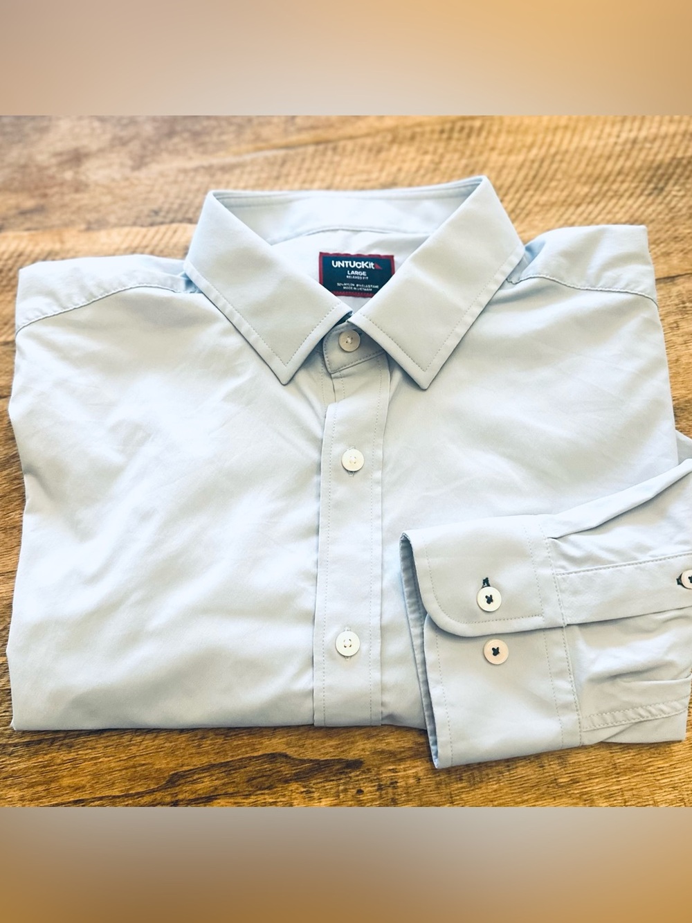 UNTUCKit Gironde L/S Button Down Pocket  Shirt LG